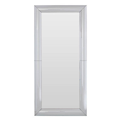 Thick Silver Frame Large Rectangular Wall Mirror | Petillo