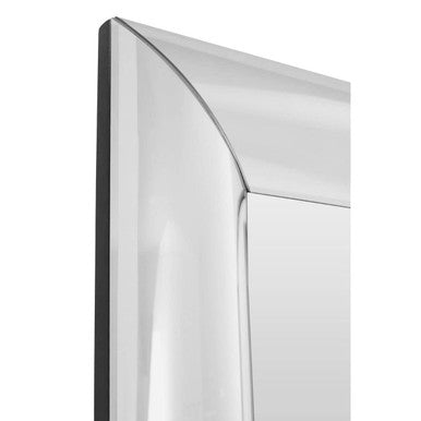 Thick Silver Frame Large Rectangular Wall Mirror | Petillo