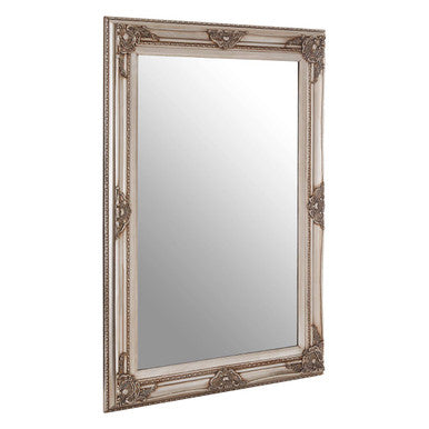 Baroque Rectangular Grey Wall Mirror | Brussels