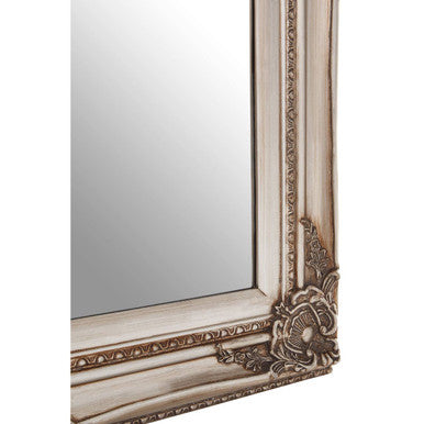 Baroque Rectangular Grey Wall Mirror | Brussels
