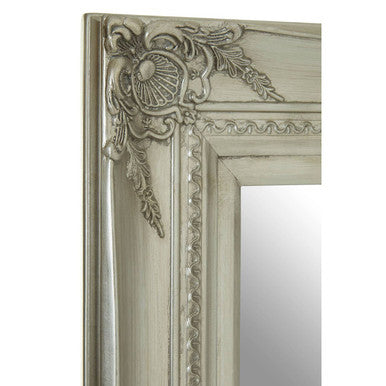 Baroque Rectangular Silver Wall Mirror | Brussels