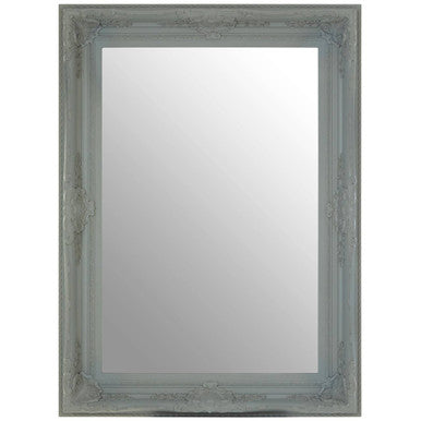 Baroque Rectangular Antique Grey Wall Mirror | Brussels