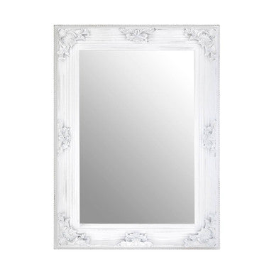 Brussels Baroque Antique White Wall Mirror