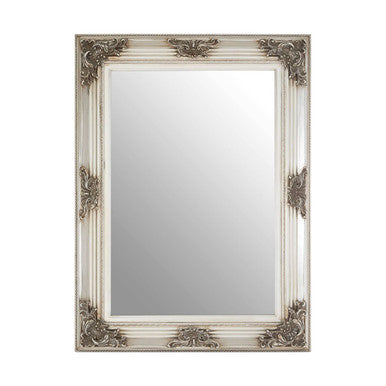 Baroque Rectangle Silver Wall Mirror | Brussels