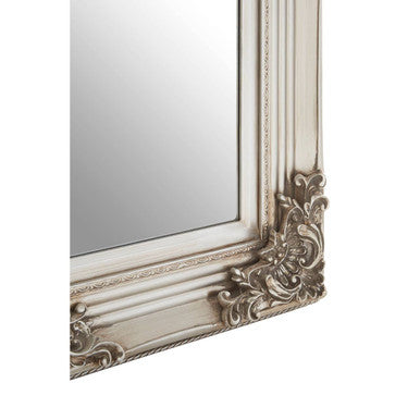 Baroque Rectangle Silver Wall Mirror | Brussels