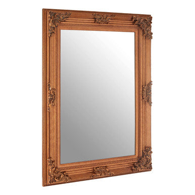 Brussels Baroque Rectangle Gold Wall Mirror