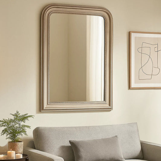 Gaia Silver Wood Wall Mirror