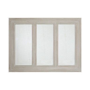 Gail 3 Section Ash Wood Frame Wall Mirror