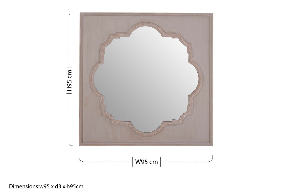 Fossil Grey Wall Mirror | Gladys