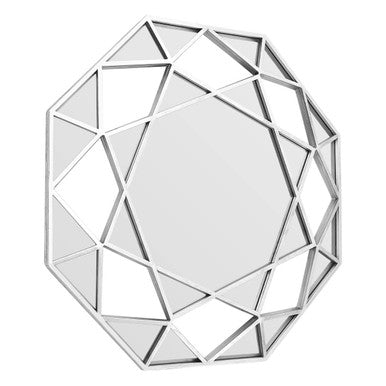 Silver Octagonal Wall Mirror | Marcia