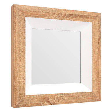 Roxy White Gloss Wood Wall Mirror