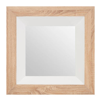 White Gloss Wood Wall Mirror | Roxy