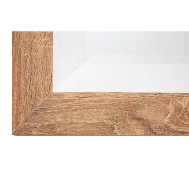 White Gloss Wood Wall Mirror | Roxy