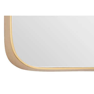 Tia Large Gold Finish Square Wall Mirror