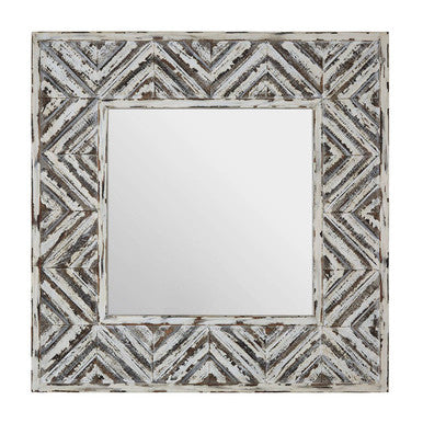 Rustic Chevron Wall Mirror | Lombok
