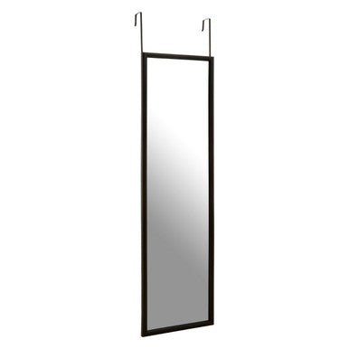Mize Over Door Grey Plastic Frame Mirror