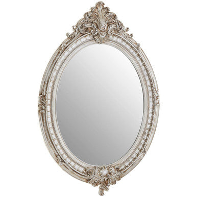 Juliet Champagne Oval Framed Wall Mirror