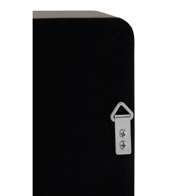 Bisha Small Black Wall Mirror With Gold Edge