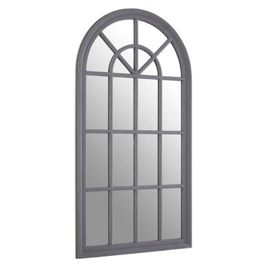 Hawthorne Grey Distressed Window Wall Mirror
