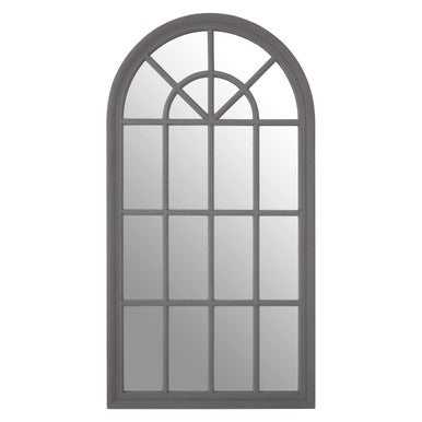 Hawthorne Grey Distressed Window Wall Mirror