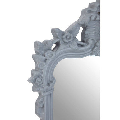 Grey Wall Mirror with Ornate Frame | Gabrieli