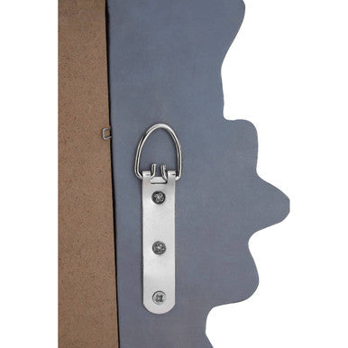 Grey Wall Mirror with Ornate Frame | Gabrieli