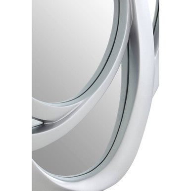 Opus Silver Finish Elliptical Design Wall Mirror