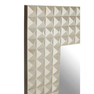 Champagne Finish 3D Geometric Wall Mirror | Dimano