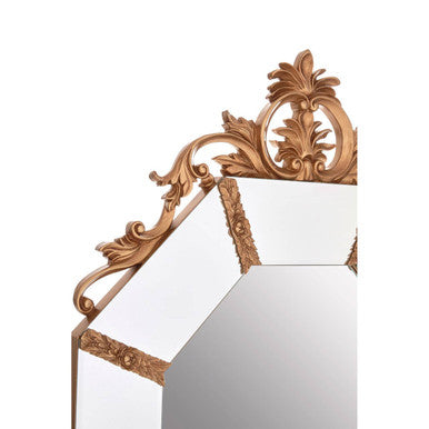 Wall Mirror with Gold Resin Frame | Milana