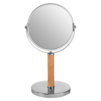 Cassini Iron And Rubberwood Table Mirror
