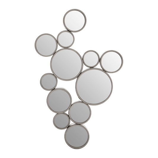 Silver Multi Circles Wall Mirror | Persephone