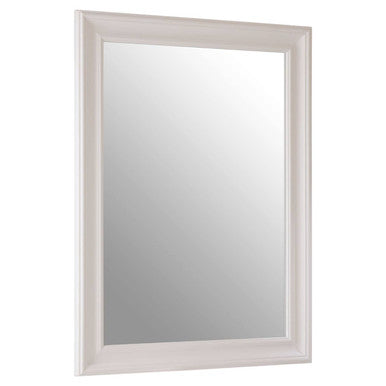 Claude White Finish Wall Mirror