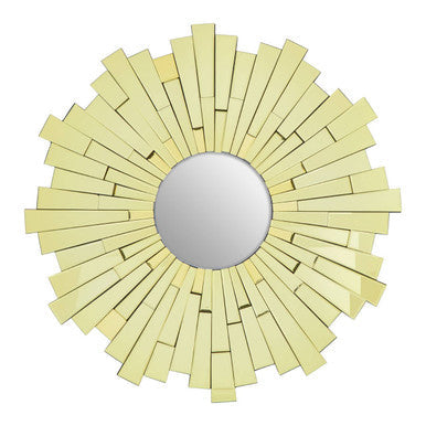 Glitzy Large Circular Wall Mirror