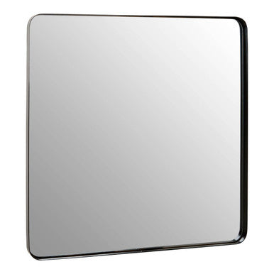 Matt Black Square Wall Mirror | Candi
