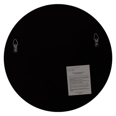 Athena Small Round Wall Mirror With Silver Frame