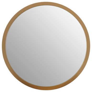 Small Round Wall Mirror with Gold Frame | Athena