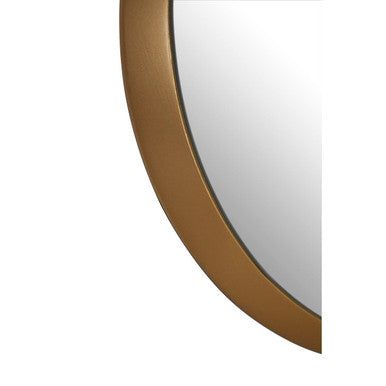 Athena Medium Round Wall Mirror With Gold Frame