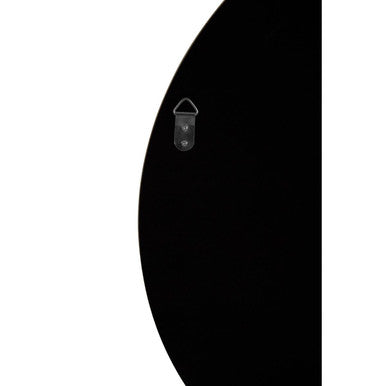 Athena Large Round Wall Mirror With Silver Frame