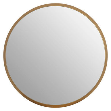 Large Round Wall Mirror with Gold Frame | Athena