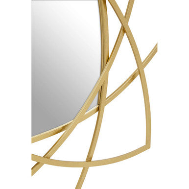 Farran Gold Finish Wall Mirror