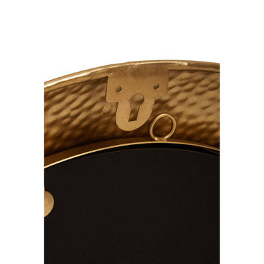 Templar Gold Finish Round Wall Mirror