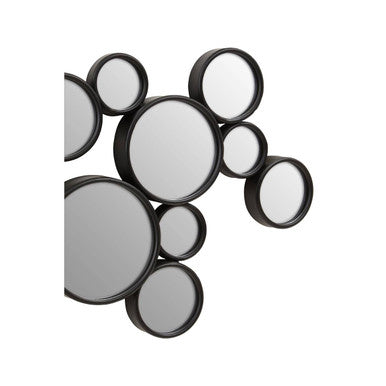 Persephone Black Multi Circles Wall Mirror
