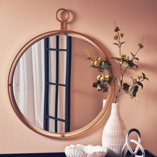 Matera Gold Wall Mirror With Ring