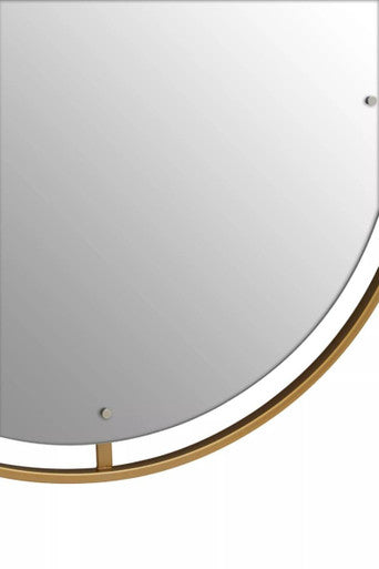 Matera Gold Wall Mirror With Ring