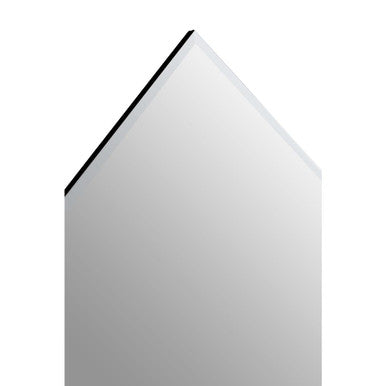Yula Art Deco Wall Mirror With Silver Finish Frame