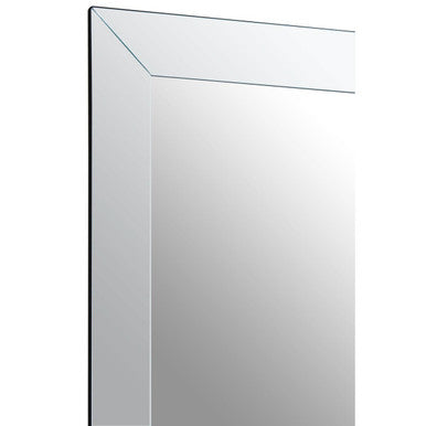 Sana Large Rectangular Wall Mirror with Bevelled Frame