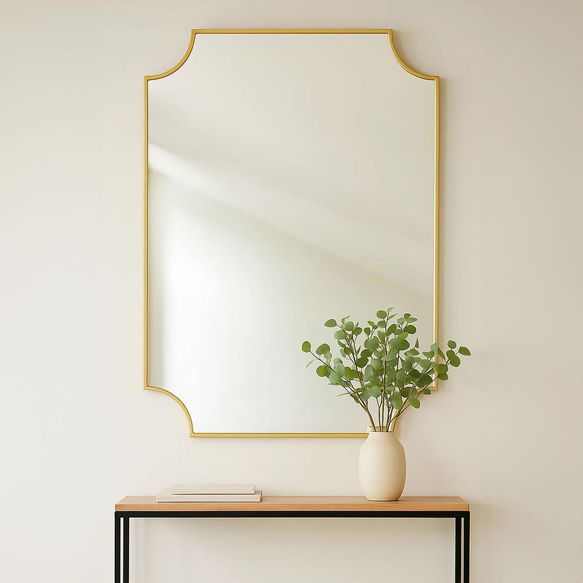 Avento Gold Inverted Corners Mirror