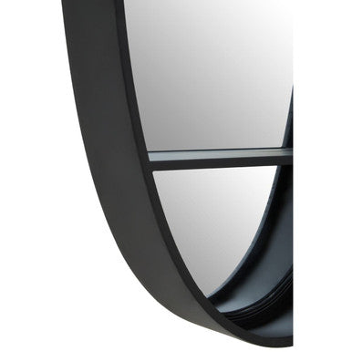 Avento Black Oval Wall Mirror