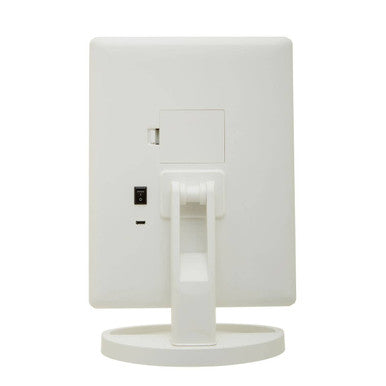 Cassini Tri Fold Border White Table Mirror