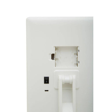 Cassini Tri Fold Border White Table Mirror